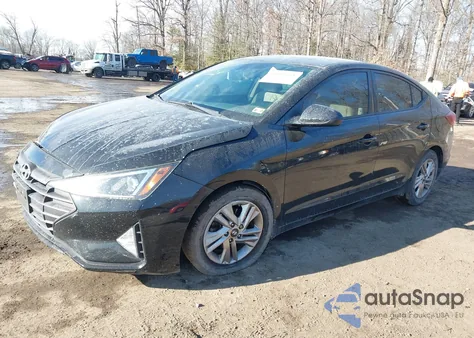 2019 Hyundai Elantra Sel z USA, uszkodzony, nr VIN 5NPD84LF0KH491712